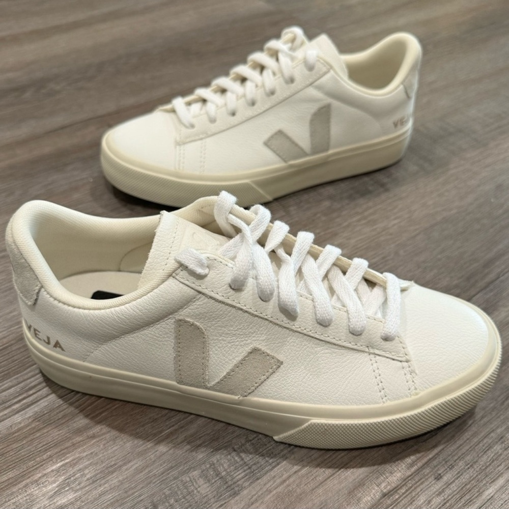 Veja Campo Extra White Natural Suede Lace Up
Leather Sneakers